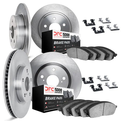 DFC 18-24 Mitsubishi Eclipse Cross Front & Rear Rotors with 5000 Advanced Brake Pads w/Hardware