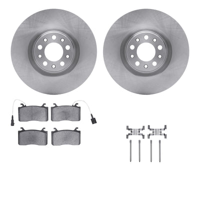 DFC 17-25 Alfa Romeo Giulia Front Rotors with Euro 5000 Ceramic Brake Pads w/Hardware
