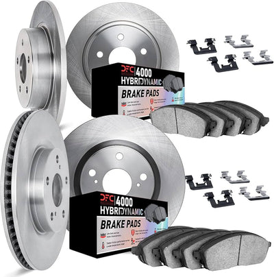 DFC 16-23 Mazda CX-9 Front & Rear Rotors w/4000 HybriDynamic Brake Pads w/Hardware