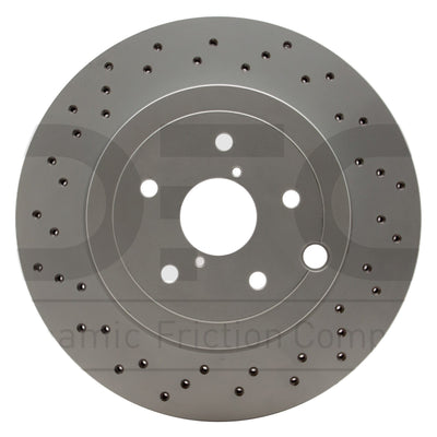 DFC 18-21 Subaru WRX STI Rear Drilled Hi-Carbon Alloy Geomet Coated Rotor