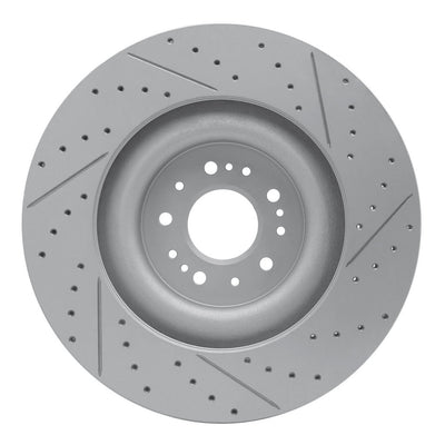 DFC 17-22 Genesis G90 Front Left Drilled & Slotted Geoperformance Rotor