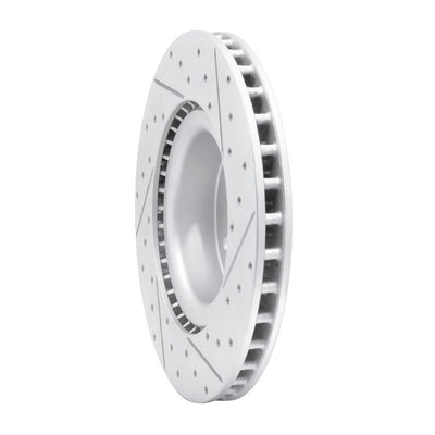 DFC 12-21 Tesla Model X Front Left Drilled & Slotted Geoperformance Rotor