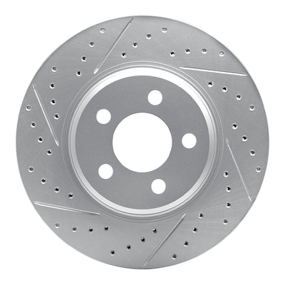DFC 21-25 Tesla Model S Front Left Drilled & Slotted Geoperformance Rotor