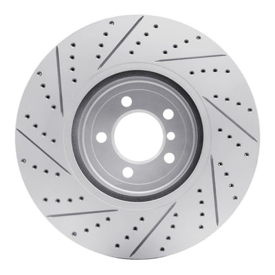 DFC 13-20 BMW 440i xDrive Gran Coupe Front Right Drilled & Slotted Geoperformance Rotor