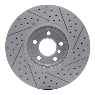 DFC 07-18 BMW X5 Front Left Drilled & Slotted Geoperformance Rotor