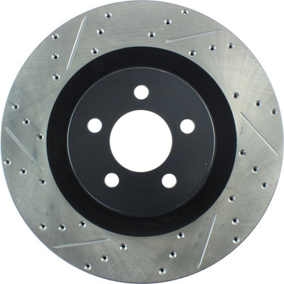 DFC 05-23 Chrysler 300 Front Right Drilled & Slotted Geoperformance Rotor