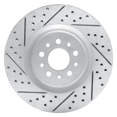 DFC 15-22 Ram Promaster City Front Left Drilled & Slotted Geoperformance Rotor