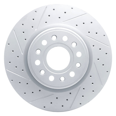 DFC 19-25 Ram 1500 Front Left Drilled & Slotted Geoperformance Rotor