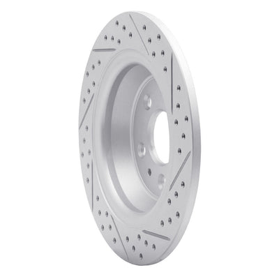 DFC 13-20 Ford Fusion Rear Left Drilled & Slotted Geoperformance Rotor