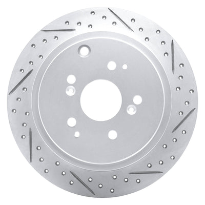DFC 01-08 Acura Mdx Rear Right Drilled & Slotted Geoperformance Rotor
