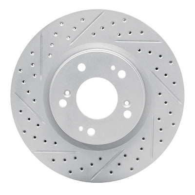 DFC 04-12 Mitsubishi Galant Front Left Drilled & Slotted Geoperformance Rotor