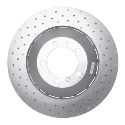 DFC 10-11 Porsche 911 Left Front Drilled Hi-Carbon Alloy Geomet Coated Rotor