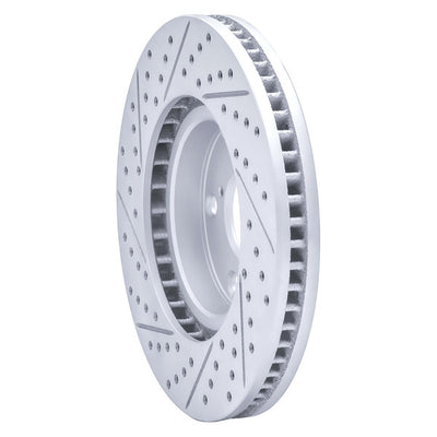 R1 06-15 Lexus GS300 Right Front Drilled & Slotted Geoperformance Rotor