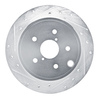 R1 22-25 Subaru WRX Rear Left Drilled & Slotted Silver Brake Rotor