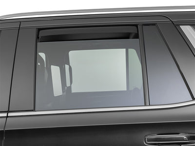 WeatherTech Matte Black Rear Side Window Deflectors Fits -23-26 Cadillac Chevrolet GMC - 811010IMB