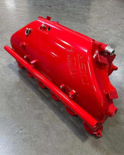 CSF BMW M2/M3/M4 S58 (G8X) Charge-Air Cooler Manifold - Bengal Red Gloss
