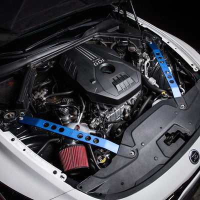 DC Sports Grey Anodized Front Strut Bars(17 Kia Stinger 2.0L/3.3L)
