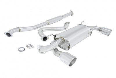 Megan Cat-Back System OE-RS Scion FR-S 13-16 Toyota 86 17-21 Subaru BRZ 13-21 Rear Section Stainless Roll Tips (sold with MR-CBS-SFR12-M)