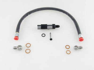 Forced Performance Mitsubishi Evo X/DSM Oil Supply Line w/Inline Filter/Restrictor Ball Bearing