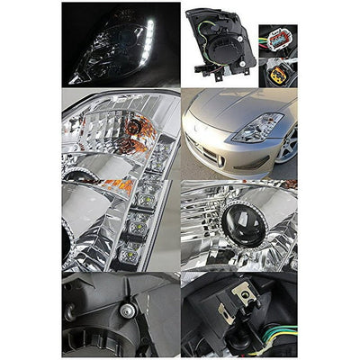 PROJECTOR HEADLIGHTS CHROME HOUSING