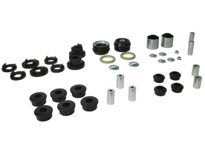 Essential Vehicle Kit 2 Shell Bushings 18 Bushings 2 Mounts 7 Tubes 2 Bearings 6 Washers 2 Nuts Grease
