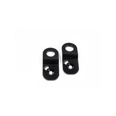 TurboXS Radiator Stay PAIR; 2002-2007 WRX; 2004-2007 STi; w/o OEM Hood Prop Mounting Hole; Silver
