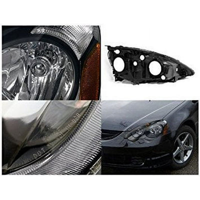 02-04 ACURA RSX HEADLIGHTS BLACK