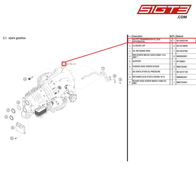 Transmission with Locking Differential