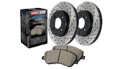 Street Axle Pack Drilled & Slotted, Front