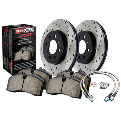 Sport Axle Pack; Drilled; Front w/BL