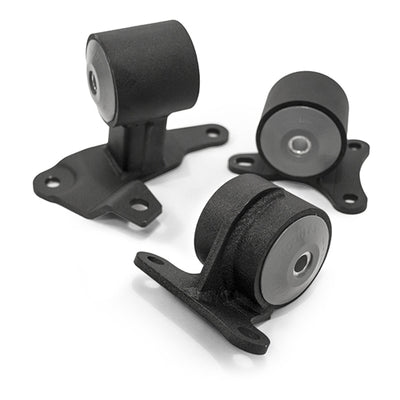 Innovative 90-93 Accord H/F Series Black Steel Mounts 85A Bushings (Auto to Manual)