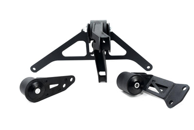 Innovative 90-05 NSX K-Series/K20 Manual Transmission Black Steel Mount Kit 75A Bushings