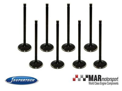 Supertech BMW / Mini B38 / B48 / B58 Black Nitrided Intake Valve - Set of 8