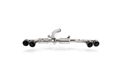 Akrapovic 08-17 Nissan GT-R Slip-On Line (Titanium) w/ Carbon Tips