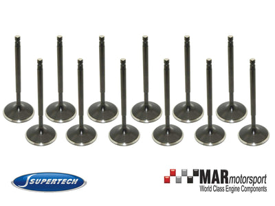 Supertech Nissan VQ35 Black Nitrided Intake Valve - Set of 12