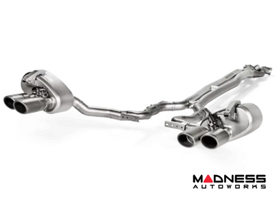 Akrapovic 17-18 Porsche Panamera Turbo Evolution Line Cat Back (Titanium) w/Carbon Tail Pipe Set