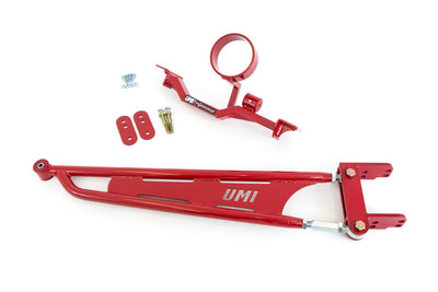 UMI Performance 93-02 GM F-Body Tunnel Mounted Trq. Arm- LT Headers w/ Loop- CrMo - Red
