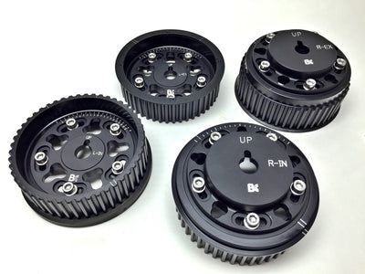 Brian Crower Adjustable Cam Gears Black for Subaru EJ205/EJ257 (Set of 4)