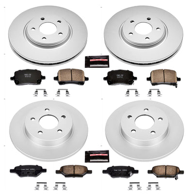 Power Stop 05-06 Chevrolet Cobalt Front & Rear Z17 Evolution Geomet Coated Brake Kit