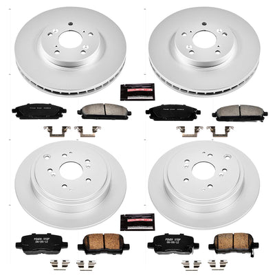 Power Stop 03-06 Acura MDX Front & Rear Z17 Evolution Geomet Coated Brake Kit