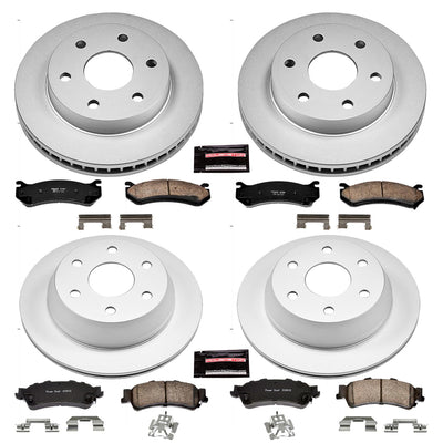 Power Stop 03-05 Chevrolet Astro Front & Rear Z17 Evolution Geomet Coated Brake Kit