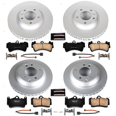 Power Stop 07-15 Audi Q7 Front & Rear Z23 Evolution Sport Coated Brake Kit