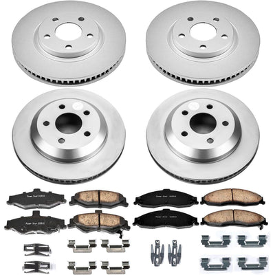 Power Stop 98-02 Chevrolet Camaro Front & Rear Z17 Evolution Geomet Coated Brake Kit