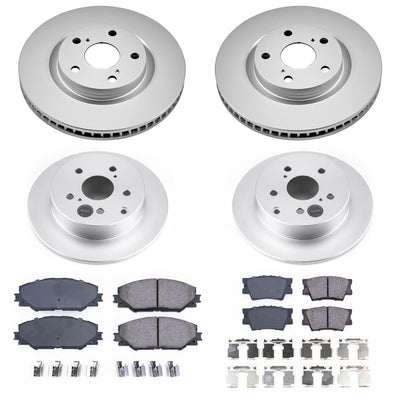 Power Stop 09-10 Pontiac Vibe Front & Rear Z17 Evolution Geomet Coated Brake Kit