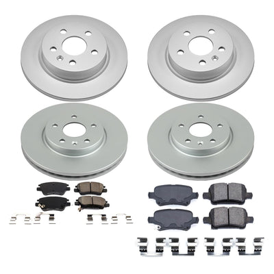 Power Stop 2016 Chevrolet Cruze Front & Rear Z17 Evolution Geomet Coated Brake Kit