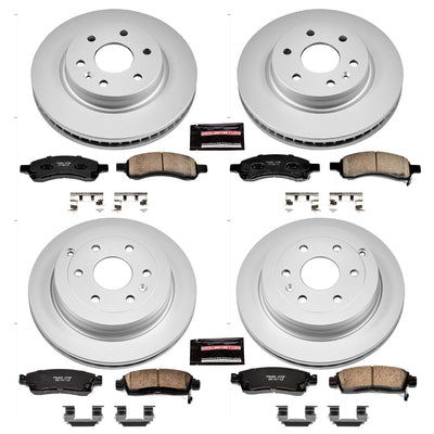 Power Stop 08-17 Buick Enclave Front & Rear Z17 Evolution Geomet Coated Brake Kit