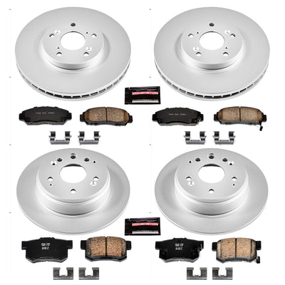 Power Stop 99-03 Acura TL Front & Rear Z17 Evolution Geomet Coated Brake Kit