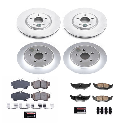Power Stop 03-09 Chrysler PT Cruiser Front & Rear Z17 Evolution Geomet Coated Brake Kit