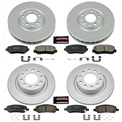 Power Stop 13-16 Dodge Dart Front & Rear Z17 Evolution Geomet Coated Brake Kit