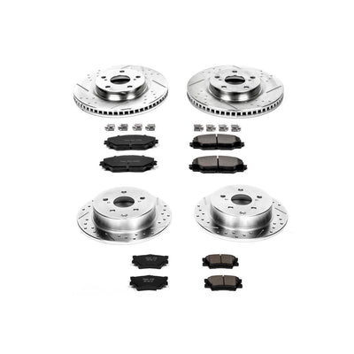 Power Stop 09-10 Pontiac Vibe Front & Rear Z23 Evolution Sport Brake Kit